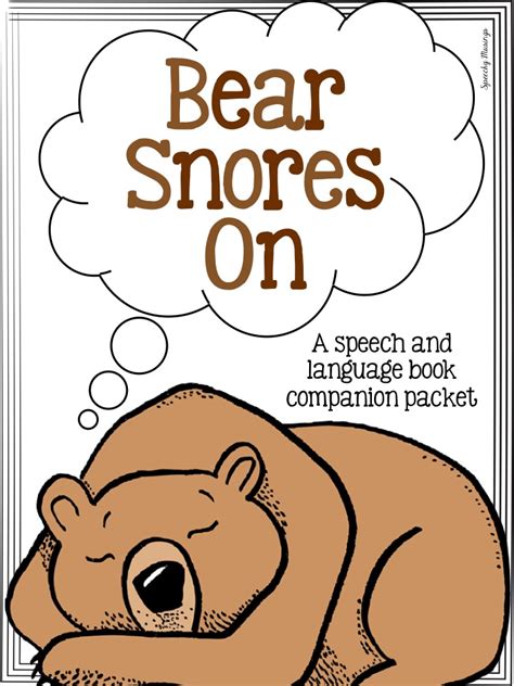 Printable Bear Snores On Activities